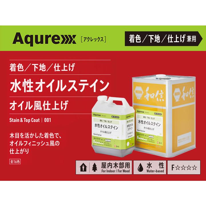 11月10日限定 ポイント2倍 和信化学 アクレックス 環境対応型 水性顔料着色剤 2回塗り 水性オイルステイン Os 10 ブラウン 3 5kg 屋内用 和信化学工業 取寄商品 驚きの値段で