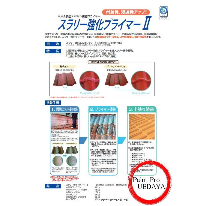 水谷ペイント スラリー強化プライマーII 8kgセット : ペイント 