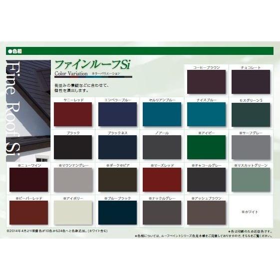 ファインルーフSi 常備色 15kgセット : PaintShopペンちゃん - 通販 