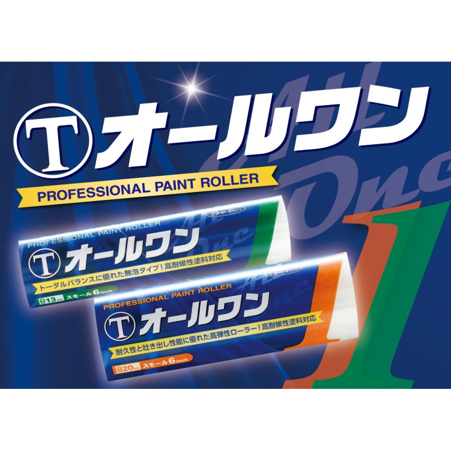 オールワン ローラー 20mm 6インチ スモール 6S-A0A 50本入り 【 大塚 
