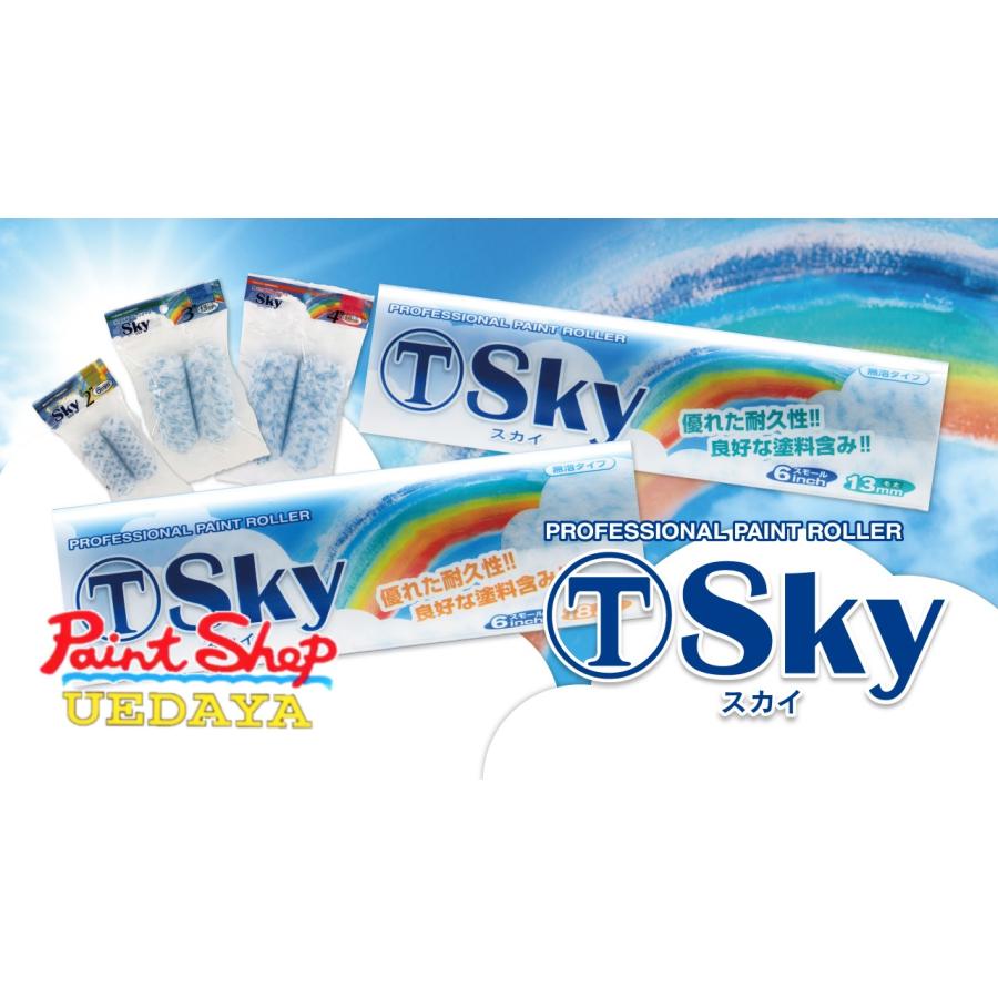 送料無料） ローラー マルテー スカイ Sky 18mm 6インチ 50本