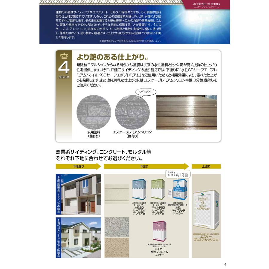 エスケー化研 エスケープレミアムシリコン つや有り 15kg SR標準 エスケー化研 エスケープレミアムシリコン つや有り 15kg SR標準