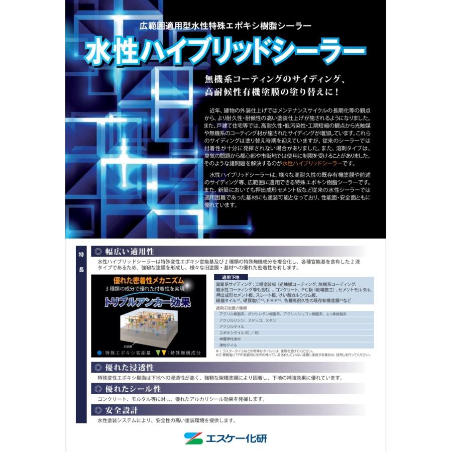 エスケー化研 水性ハイブリッドシーラー 透明 15kgセット 広範囲適用型