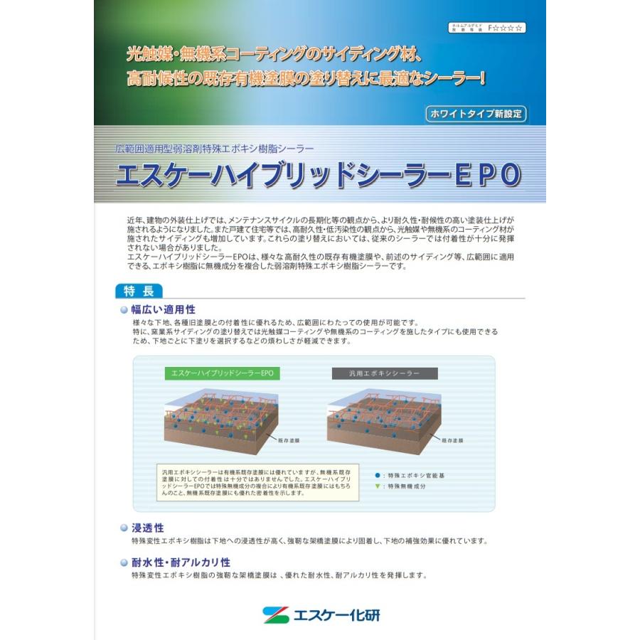 エスケー化研 エスケーハイブリッドシーラーEPO 15kgセット 広範囲適用 