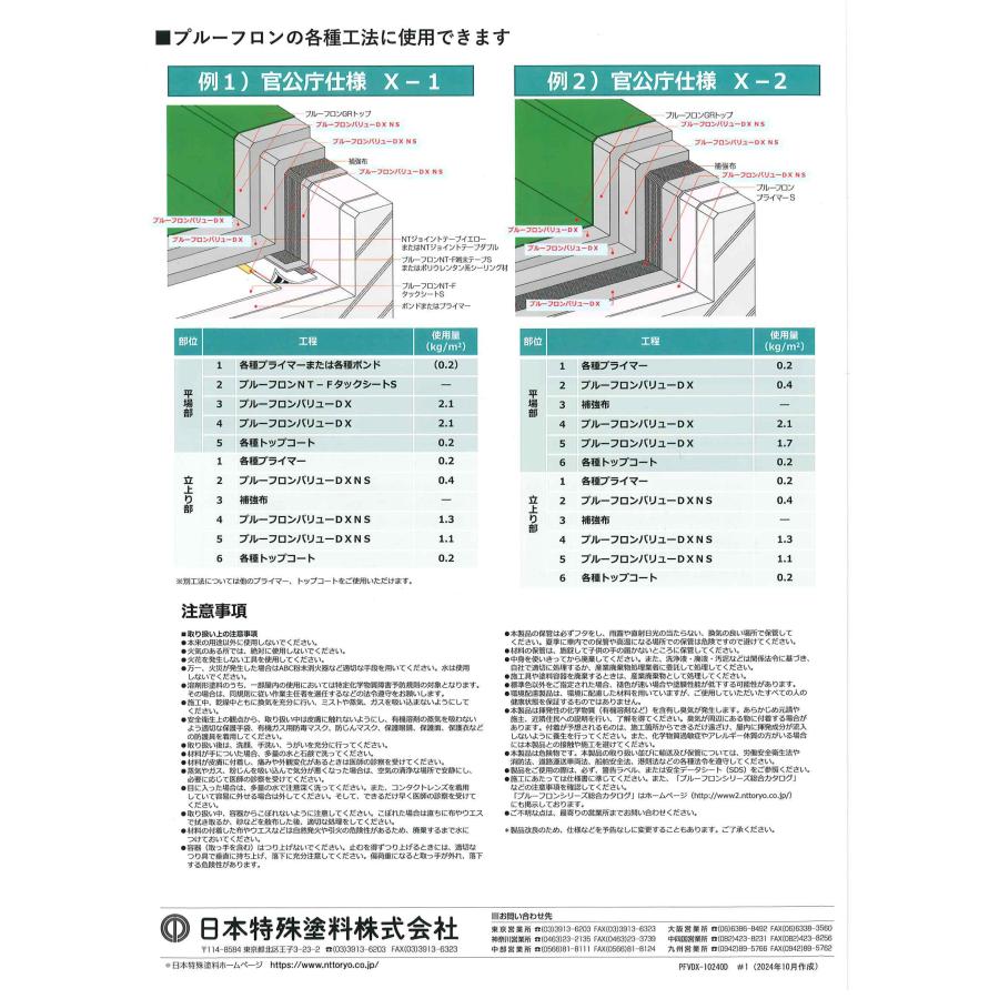 プルーフロンバリューDX 20kgセット ウレタン防水材(平場用) 色
