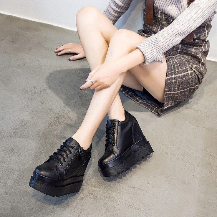 全ての レディース美脚ブーツ厚底スニーカーヒール13cmオープントゥショートブーツインヒールレディース スニーカー サイズ 37 23 5cm Michiganestateplanning Com