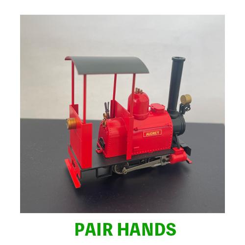 完成品】Oゲージナロー9mm 小型フリーランス（AUDREY）赤塗装