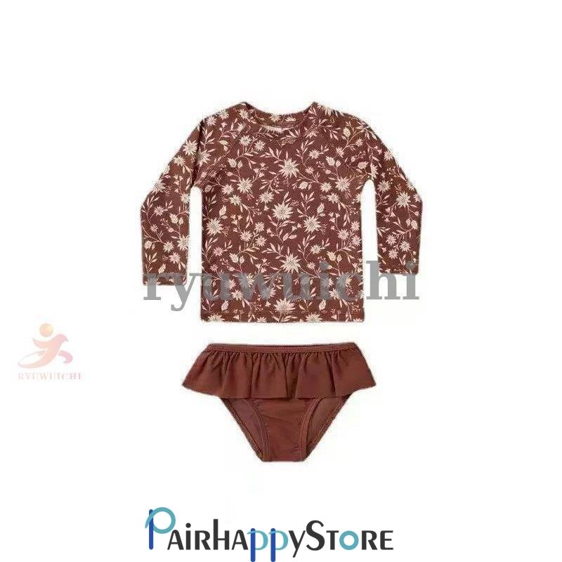 お買得 キッズ ベビー 水着 女の子 80 セパレート 子供 子ども ガールズ ベビー水着 子供水着 ショートパンツ 長袖 ラッシュガード ビキニ セットアップ Supplystudies Com