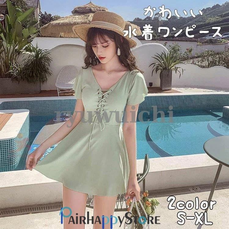 コンビニ受取対応商品 水着 レディース水着 水着ワンピース 体型カバー 女性用 大人水着 ママ水着 大きいサイズ水着 ビーチ リゾート ワンピース水着 ブラック 可愛い 2 Sovanahotel Com