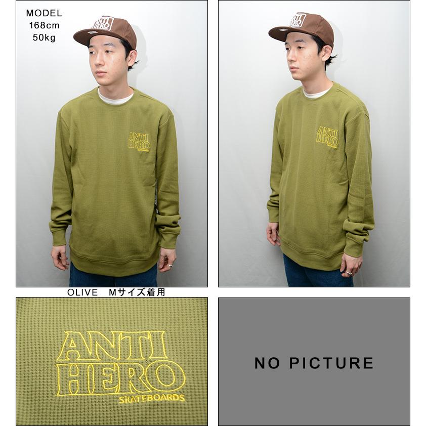 ANTIHERO（アンタイヒーロー） ANTI HERO LIL BLACK HERO WAFFLE KNIT