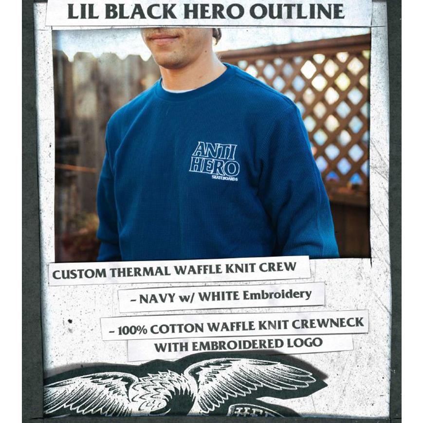 ANTIHERO（アンタイヒーロー） ANTI HERO LIL BLACK HERO WAFFLE KNIT
