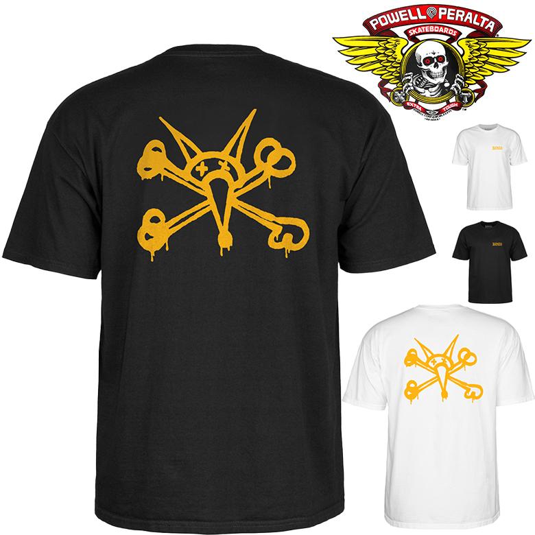 Bones 2008 パウエル・ペラルタ ラットボーン Tシャツ POWELL（パウエル） ボーンズ Tシャツ BONES VATO RAT TEE 限定カラー