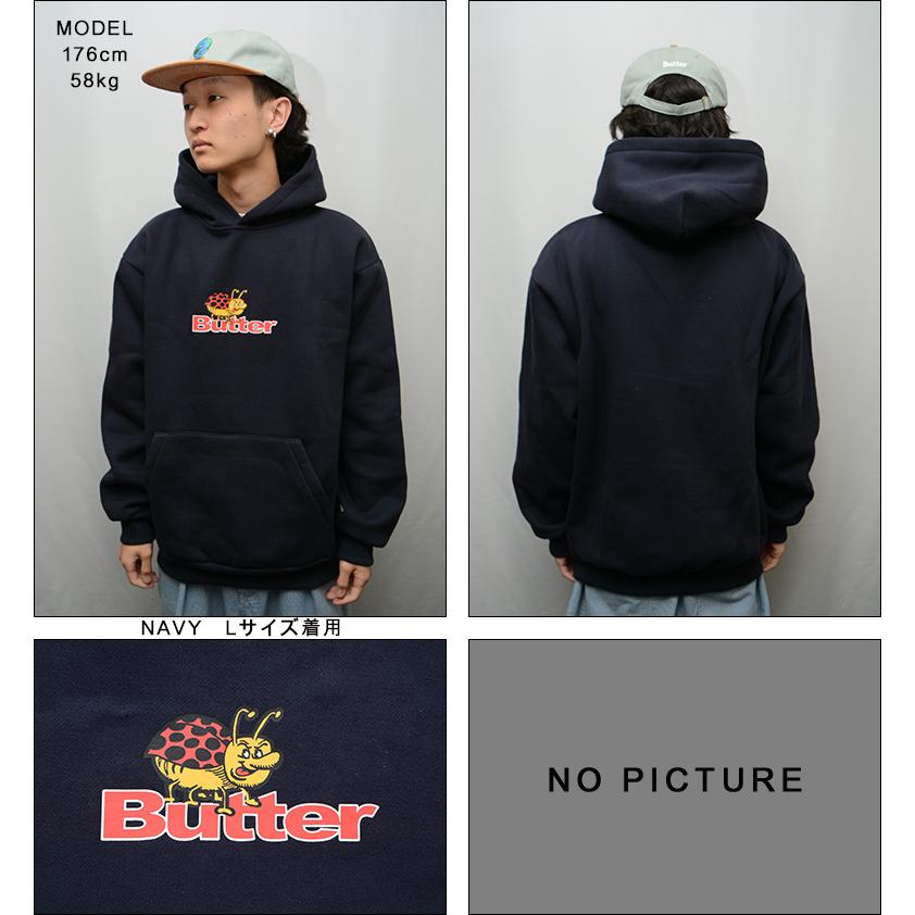 Butter Goods / LOGO HOODIE/パーカー/XL/コットン/BLK バターグッズ パーカー ） BUTTER GOODS BUG LOGO PULLOVER HOOD