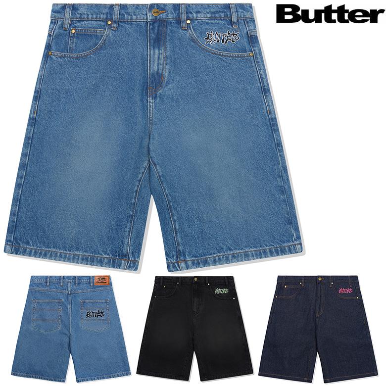 バターグッズ ショーツ BUTTER GOODS INK DENIM SHORT デニムショーツ