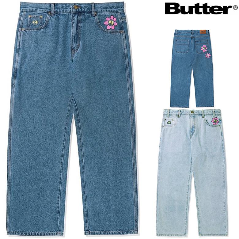 バターグッズ パンツ BUTTER GOODS FLOWER DENIM JEANS デニム バターグッズ パンツ BUTTER GOODS FLOWER DENIM JEANS デニム