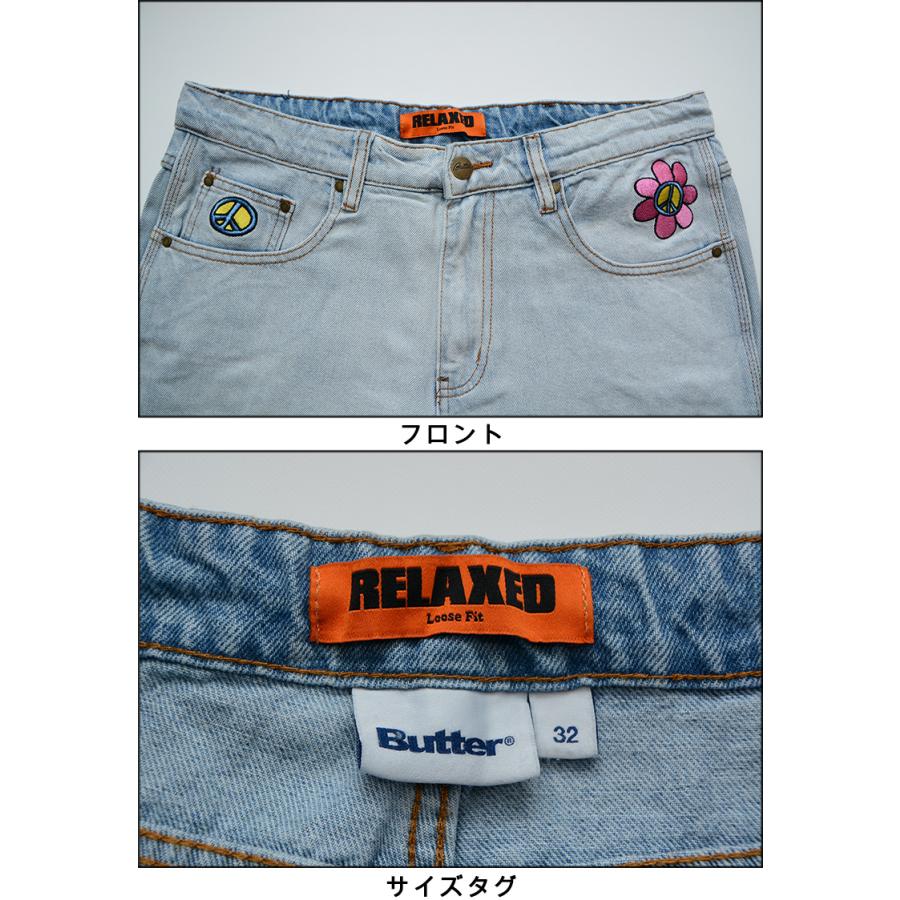 バターグッズ パンツ BUTTER GOODS FLOWER DENIM JEANS デニム バターグッズ パンツ BUTTER GOODS FLOWER DENIM JEANS デニム