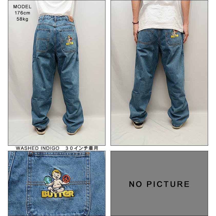 バターグッズ パンツ BUTTER GOODS WORLD PEACE DENIM JEANS バターグッズ パンツ BUTTER GOODS WORLD PEACE DENIM JEANS