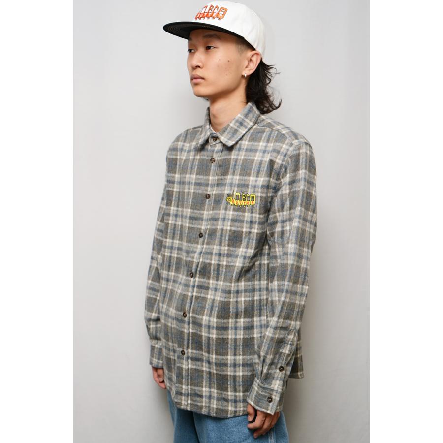 バターグッズ シャツ BUTTER GOODS CATERPILLAR FLANNEL SHIRT チェックシャツ ネルシャツ スケート スケーター｜pajaboo｜11