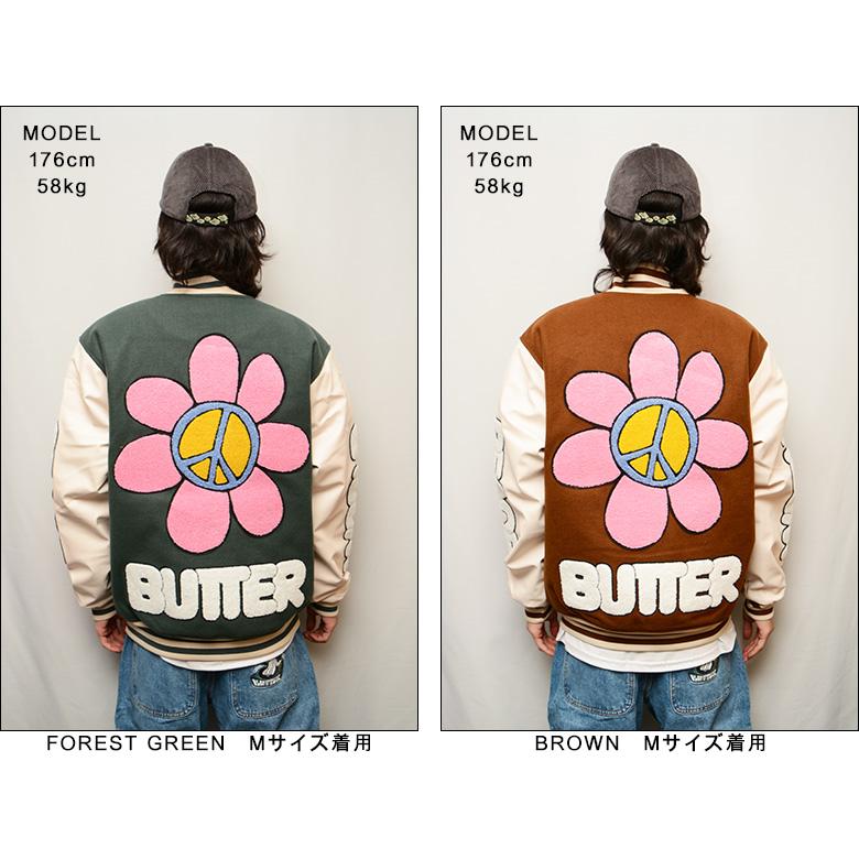 バターグッズ ジャケット BUTTER GOODS WORLD PEACE VARSITY バターグッズ ジャケット BUTTER GOODS WORLD PEACE VARSITY
