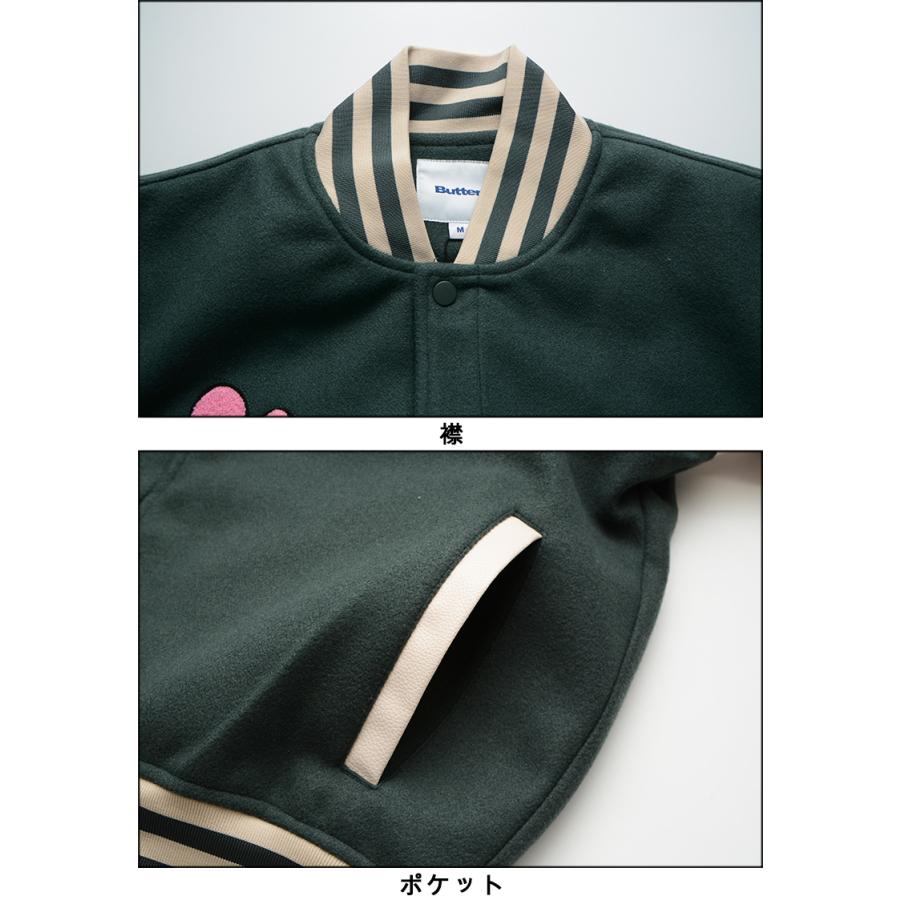 バターグッズ ジャケット BUTTER GOODS WORLD PEACE VARSITY JACKET