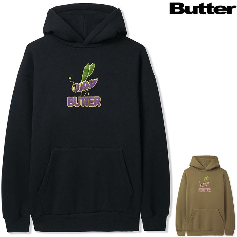 バターグッズ パーカー BUTTER GOODS DRAGONFLY EMBROIDERED PULLOVER