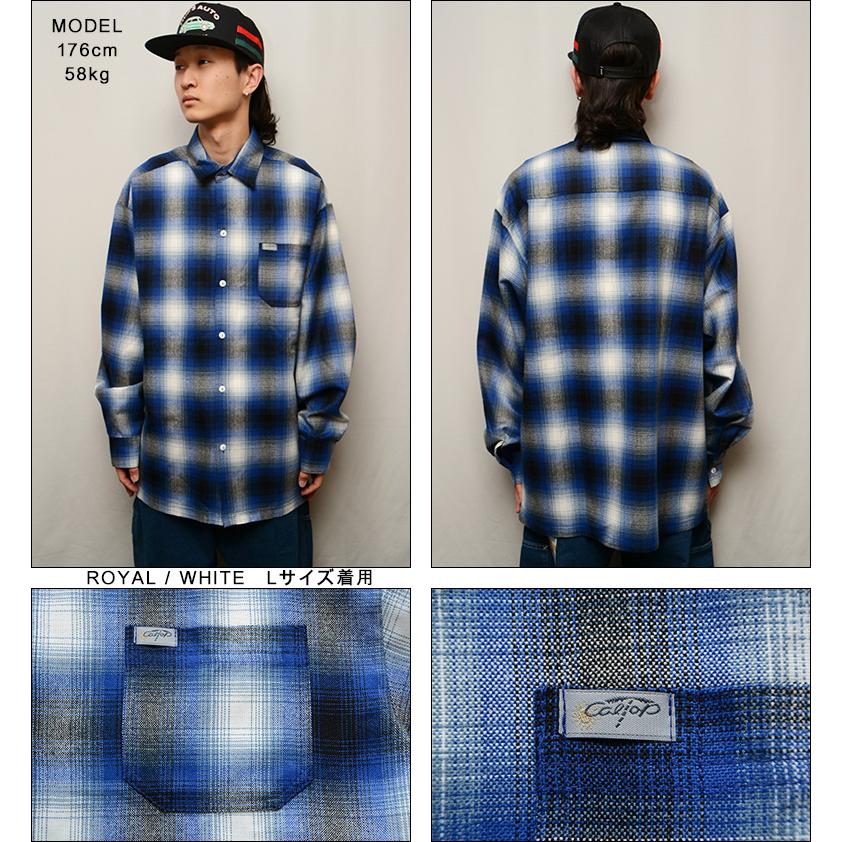 Cal Top キャルトップ チェックシャツ CALTOP L/S PLAID SHIRT Cal Top キャルトップ チェックシャツ CALTOP L/S PLAID SHIRT