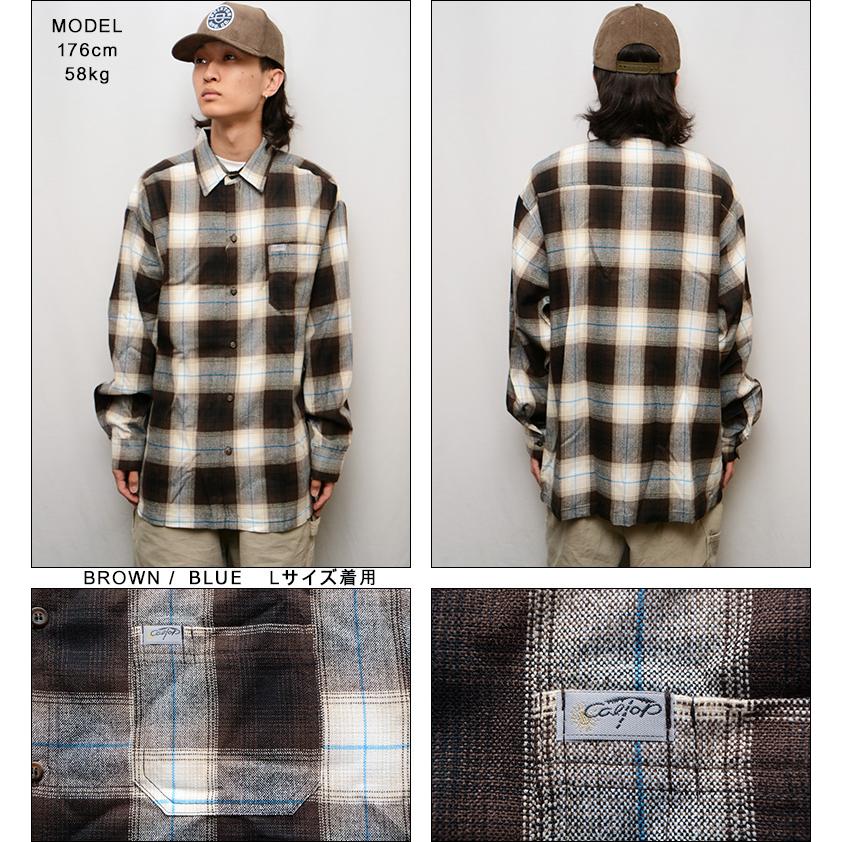 Cal Top キャルトップ チェックシャツ CALTOP L/S PLAID SHIRT Cal Top キャルトップ チェックシャツ CALTOP L/S PLAID SHIRT