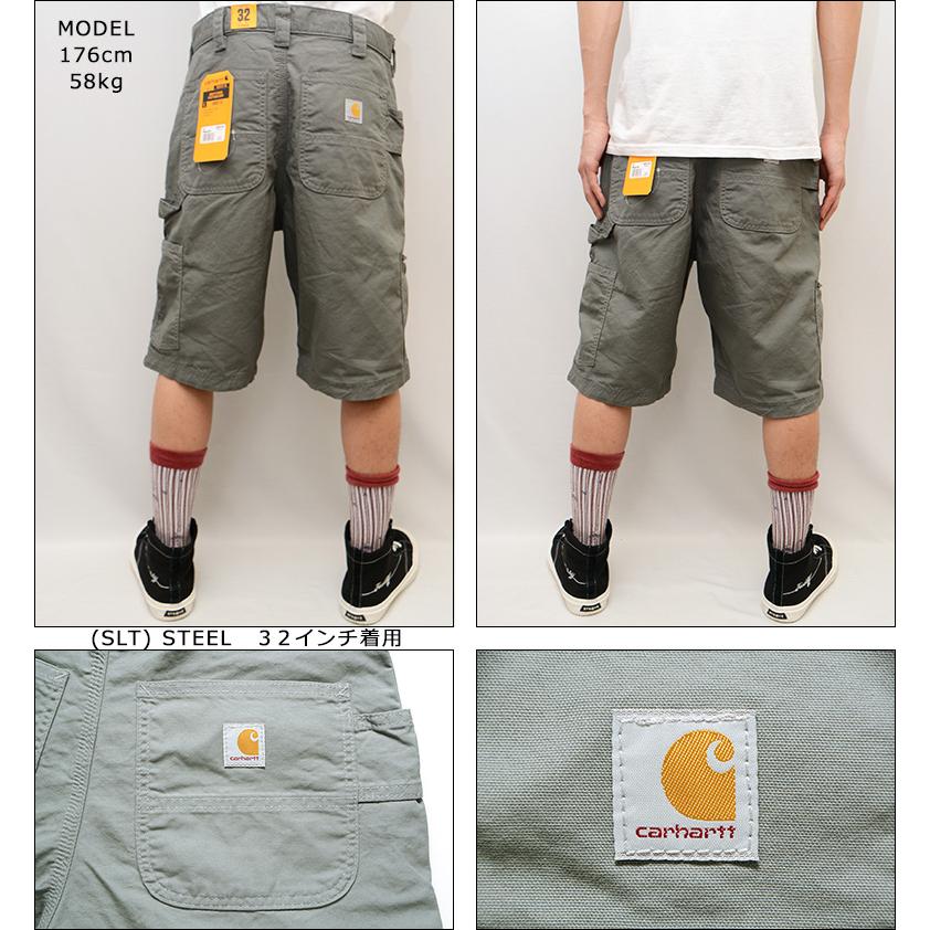 カーハート ショーツ CARHARTT LOOSE FIT CANVAS UTILITY WORK SHORT ショートパンツ ハーフパンツ ペインターショーツ パンツ ショーツ 短パン B147｜pajaboo｜14