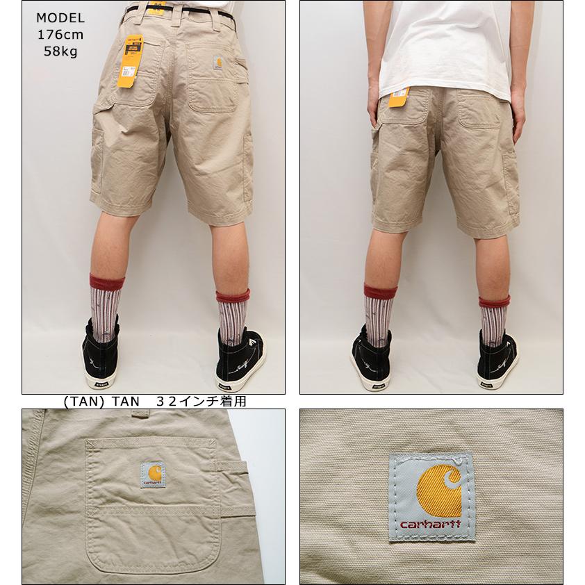 カーハート ショーツ CARHARTT LOOSE FIT CANVAS UTILITY WORK SHORT ショートパンツ ハーフパンツ ペインターショーツ パンツ ショーツ 短パン B147｜pajaboo｜17