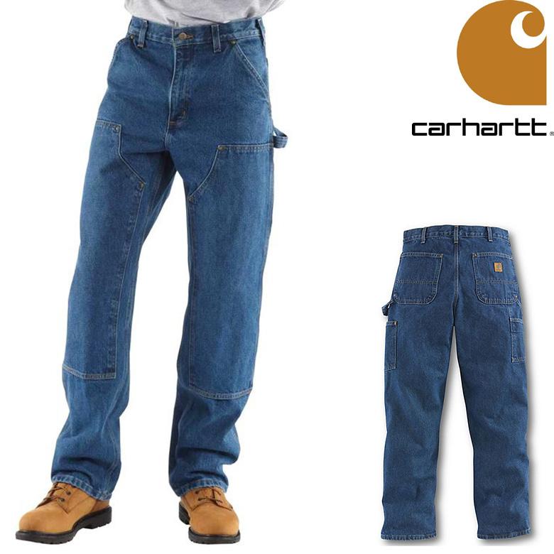 カーハート パンツ CARHARTT LOOSE FIT HEAVY WEIGHT DENIM DOUBLE FRONT UTILITY LOGGER  JEAN ペインターパンツ ワークパンツ ダブルニー デニム B73 : carhartt-b73 : PAJABOO - 通販 - 