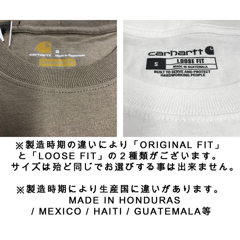 CARHARTT WORK WEAR POCKET TEE カーハート  Tシャツ　半袖T 無地 定番 ポケットT K87｜pajaboo｜25