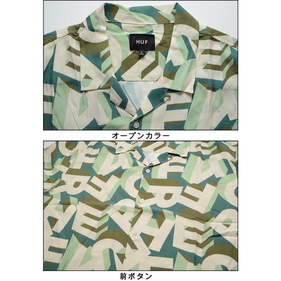 HUF（ハフ） シャツ HUF ABECEDERIAN S/S RESORT SHIRT リゾートシャツ