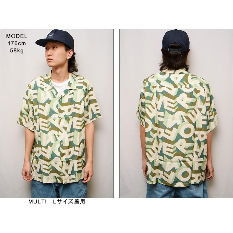 HUF（ハフ） シャツ HUF ABECEDERIAN S/S RESORT SHIRT リゾートシャツ