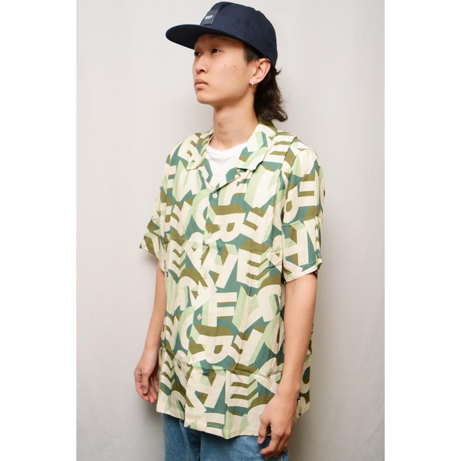 HUF（ハフ） シャツ HUF ABECEDERIAN S/S RESORT SHIRT リゾートシャツ