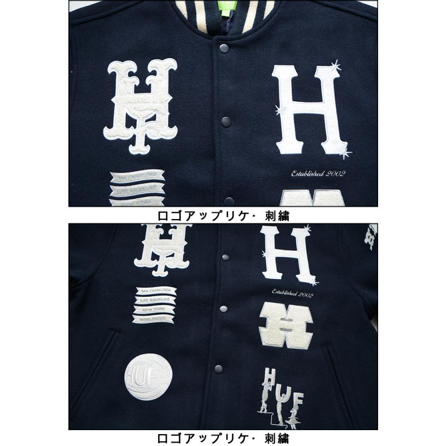 HUF ハフ ジャケット 20 YEAR CLASSIC H VARSITY JACKET HUF ハフ ジャケット 20 YEAR CLASSIC H VARSITY JACKET
