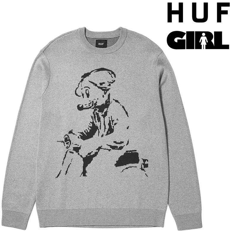 HUF（ハフ） セーター HUF x GIRL MOUSE INTARSIA SWEATER クルー