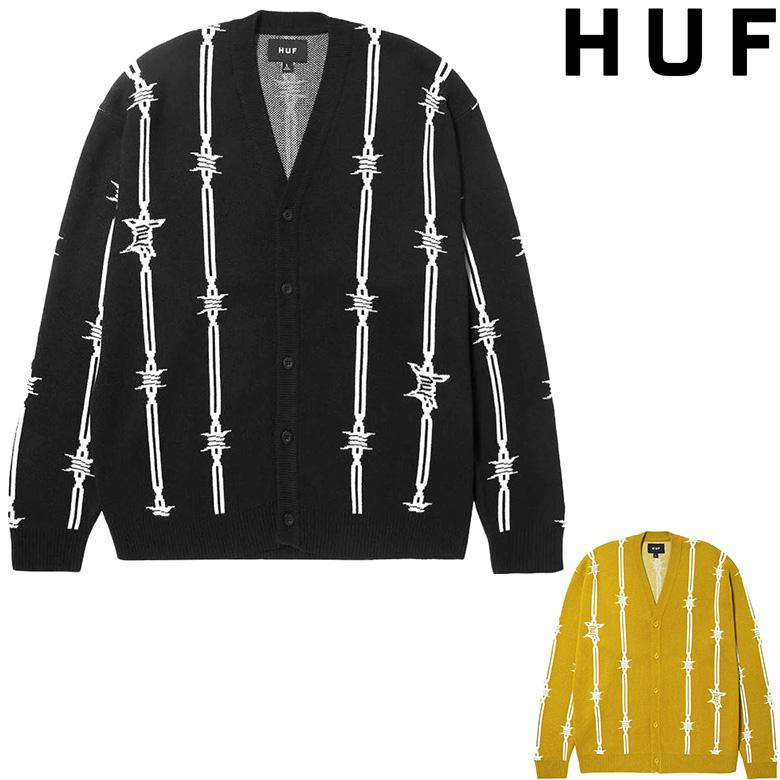 HUF ハフ カーディガン BARBED WIRE CARDIGAN ニット セーター HUF ハフ カーディガン BARBED WIRE CARDIGAN ニット セーター