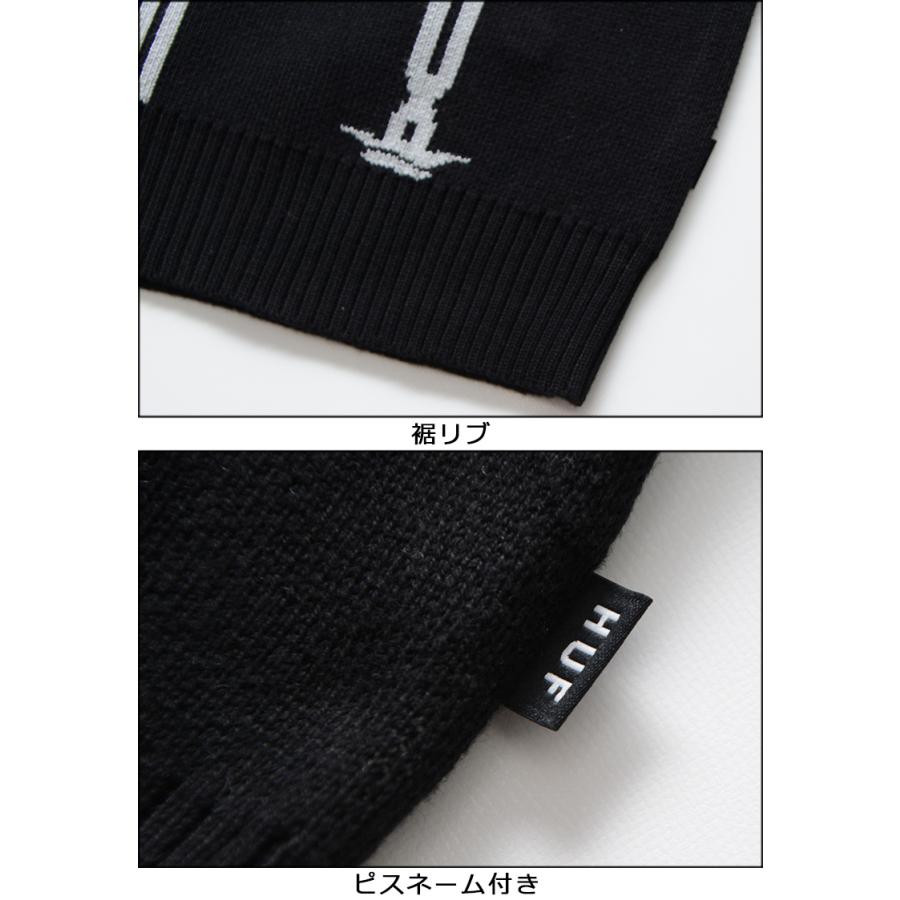 HUF ハフ カーディガン BARBED WIRE CARDIGAN ニット セーター HUF ハフ カーディガン BARBED WIRE CARDIGAN ニット セーター