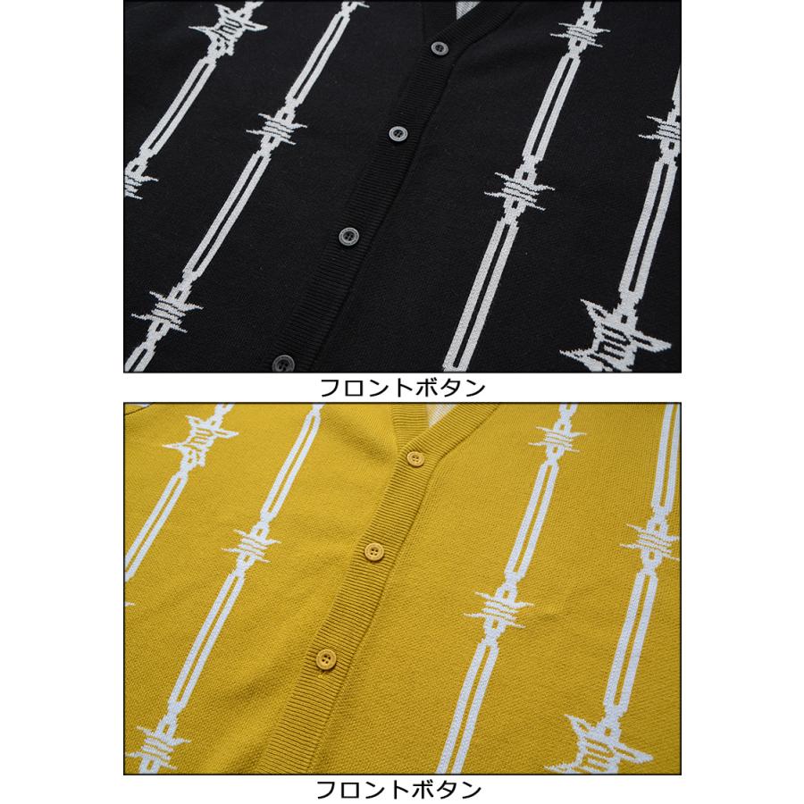 HUF ハフ カーディガン BARBED WIRE CARDIGAN ニット セーター HUF ハフ カーディガン BARBED WIRE CARDIGAN ニット セーター