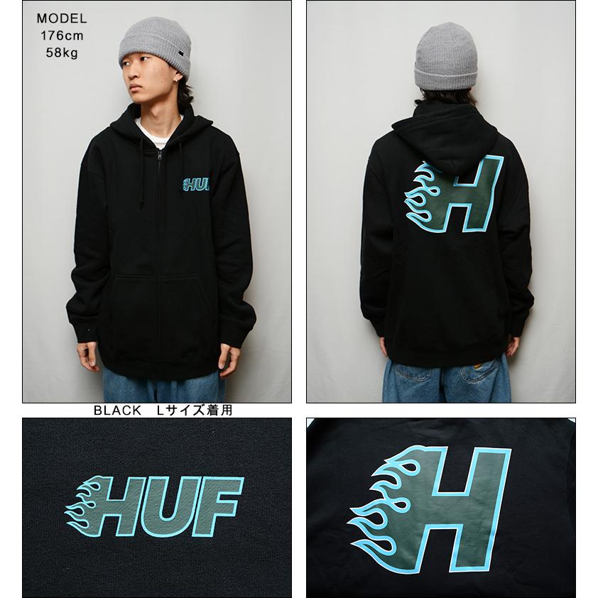 HUF ハフ パーカー ENFORCER FULL ZIP HOODIE ハフパーカー