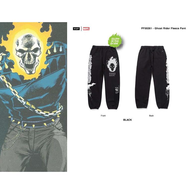HUF（ハフ） （ ハフ スウェットパンツ ） HUF x MARVEL GHOST RIDER 