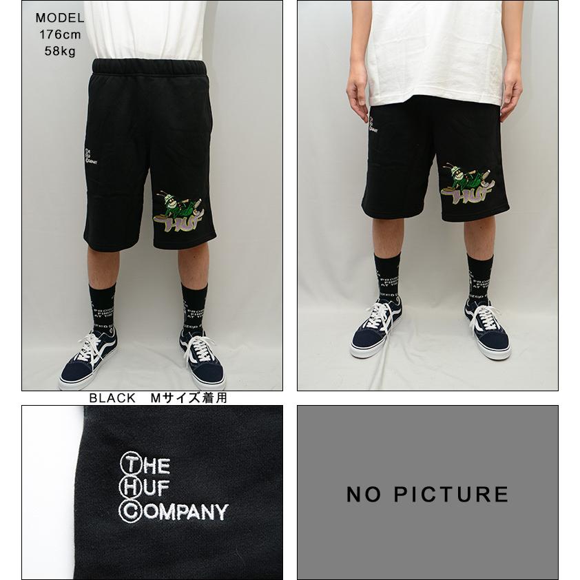 ※値下げ可能※HUF ハーフパンツ WASHED BLACK HUF ハフ クローマーショート デニムハーフパンツ CROMER SHOR