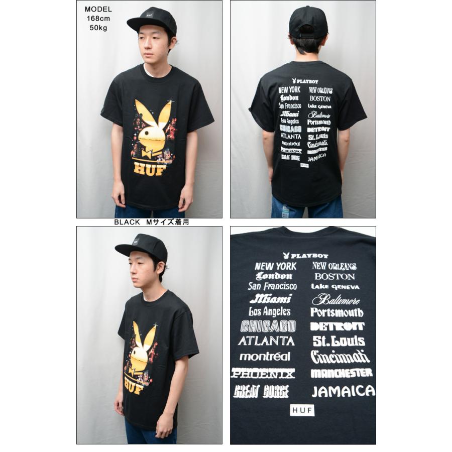 HUF（ハフ） HUF x PLAYBOY CLUB TOUR S/S TEE Tシャツ プリントT 半袖