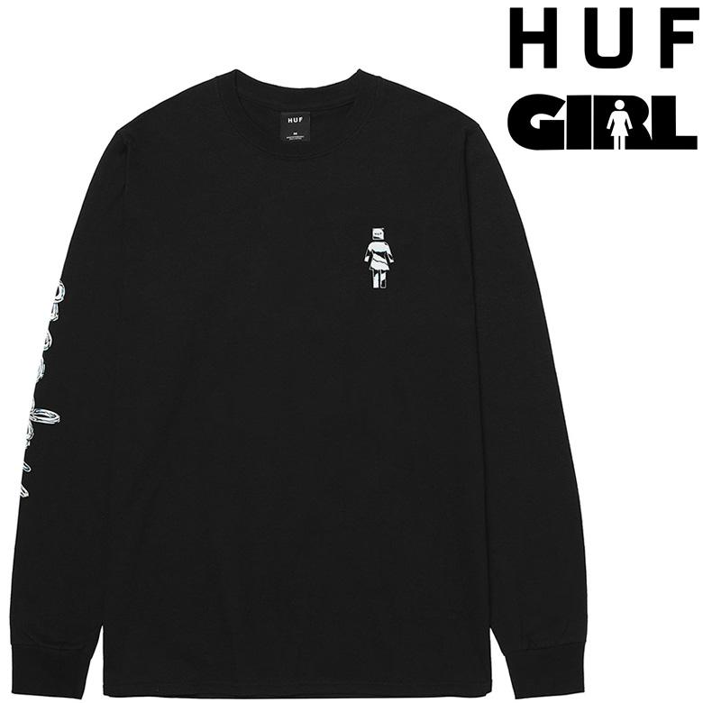 HUF ハフ ロンT x GIRL CHROME L/S TEE ガール Tシャツ プリント