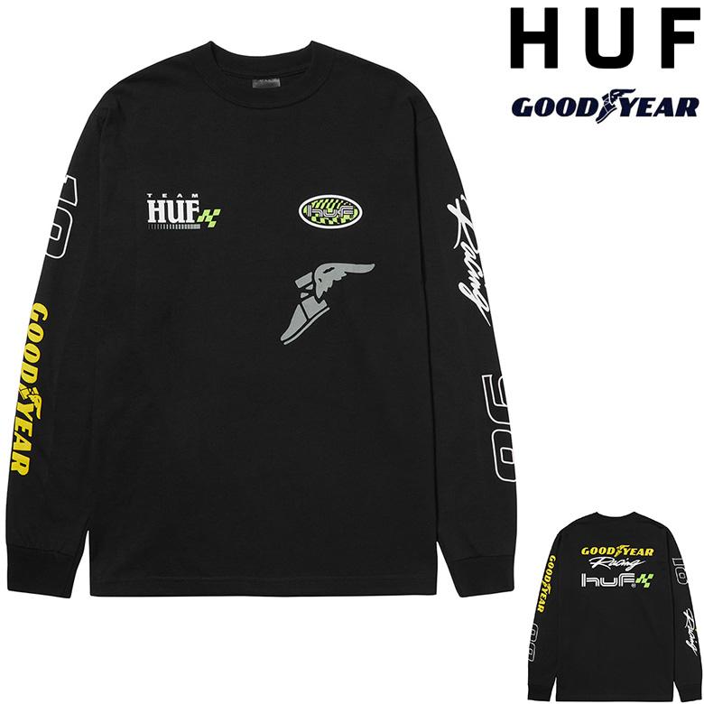HUF（ハフ） ロンT HUF x GOODYEAR PERFORMANCE L/S TEE グッドイヤー コラボレーション Tシャツ 長袖T ...