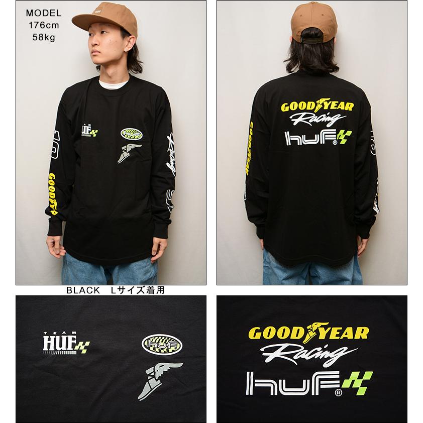 HUF（ハフ） ロンT HUF x GOODYEAR PERFORMANCE L/S TEE グッドイヤー コラボレーション Tシャツ 長袖T ...