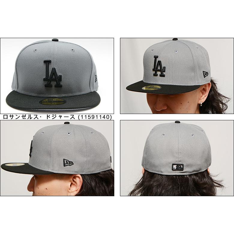 ニューエラ 海外限定 日本未発売 NEW ERA 59FIFTY MLB Los Angeles Dodgers Grey / Black  ロサンゼルス・ドジャース CAP キャップ 帽子