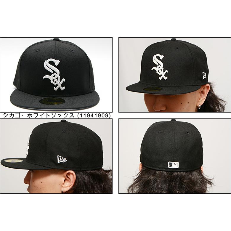 ニューエラ 海外限定 日本未発売 NEW ERA 59FIFTY MLB Chicago White Sox Black シカゴ・ホワイトソックス  正規取扱店 CAP キャップ 帽子