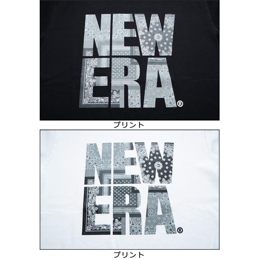 ニューエラ Tシャツ NEW ERA PAISLEY SQUARE LOGO TEE 正規取扱店 半袖 コットン Tシャツ スクウェアロゴ レギュラーフィット NEWERA 14121885 14121886｜pajaboo｜07