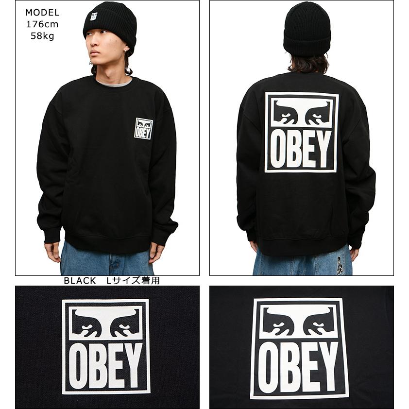OBEY オベイ トレーナー EYES ICON CREW 正規取扱店 クルー OBEY オベイ トレーナー EYES ICON CREW 正規取扱店 クルー